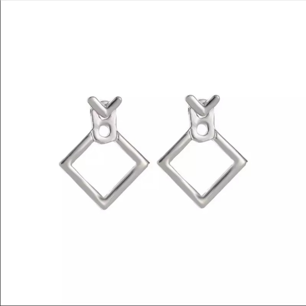• Charlotte • Geometric Earrings - Picture 3 of 4